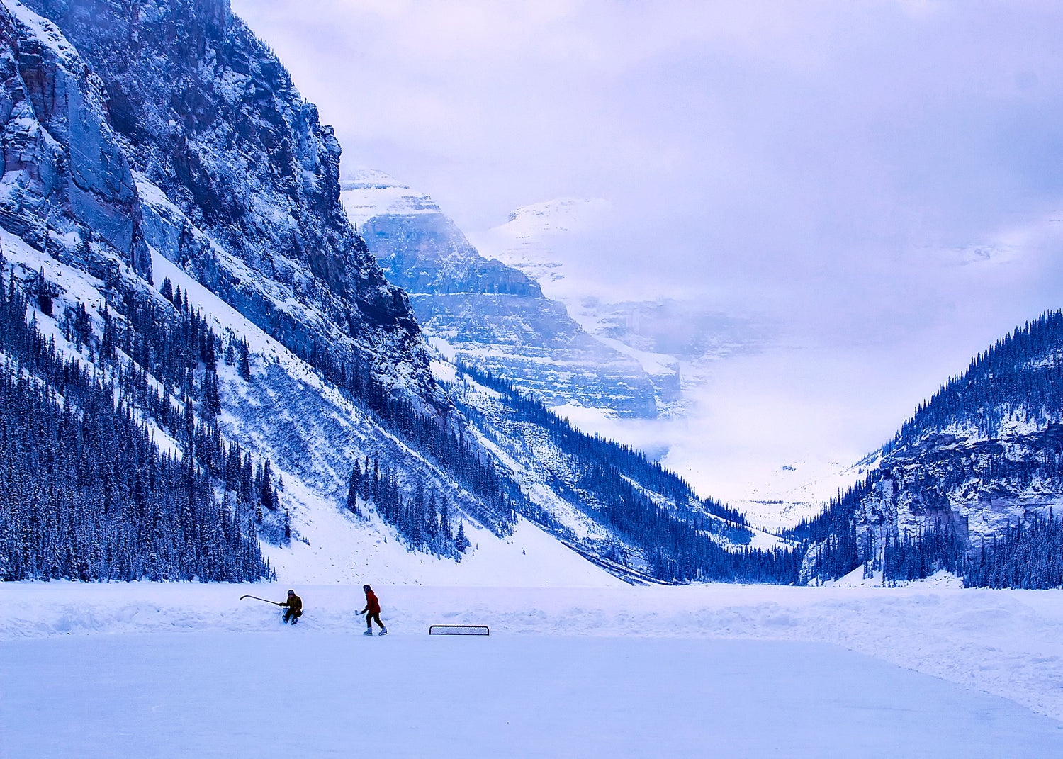 Hockeyrink in the mountains